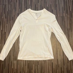 Mens White Slim Fit H&M longsleeve size large